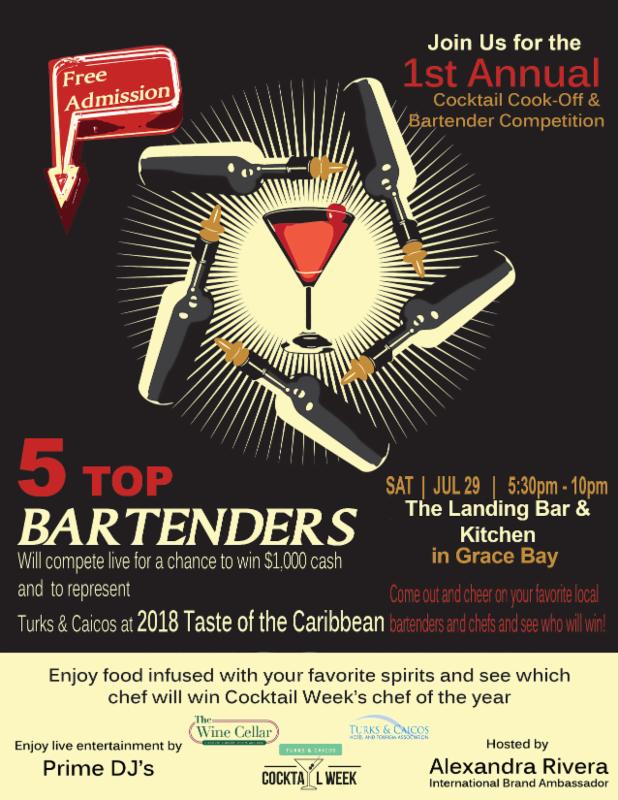 The Sands at Grce Bay Celebrates First Annual Turks and Caicos Cocktail Week and Cocktail Cook-Off and Bartender Competition