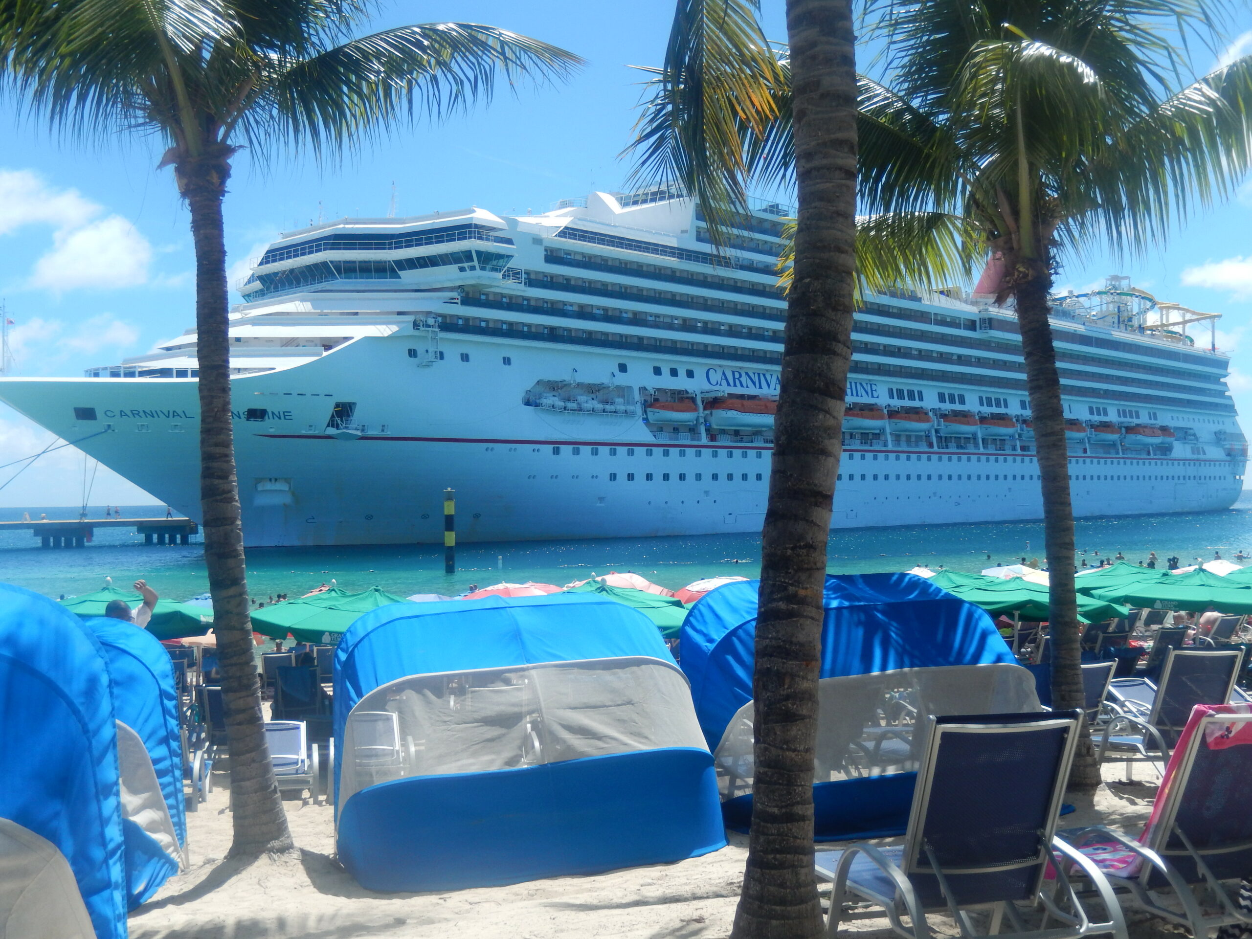 Cruise ship in port of Grand Turk - Turks and Caicos