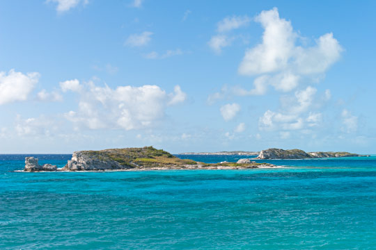 Long Cay as seen from South Caicos